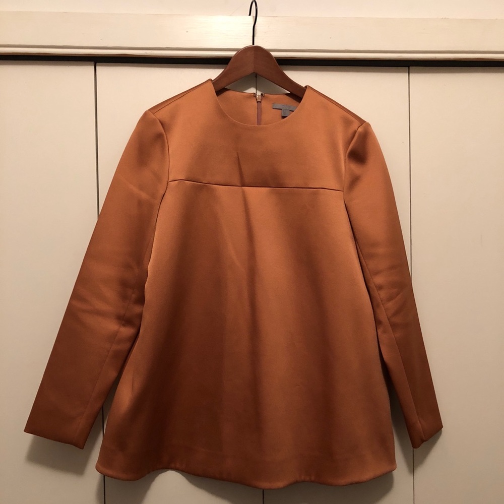 COS Burnt Orange Long Top (Size 6 US)
